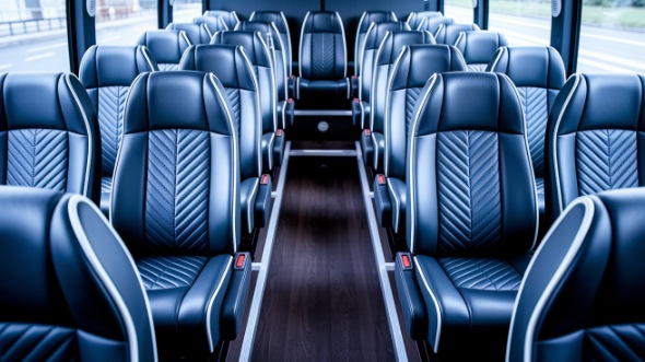 bloomington 15 passenger minibus inside