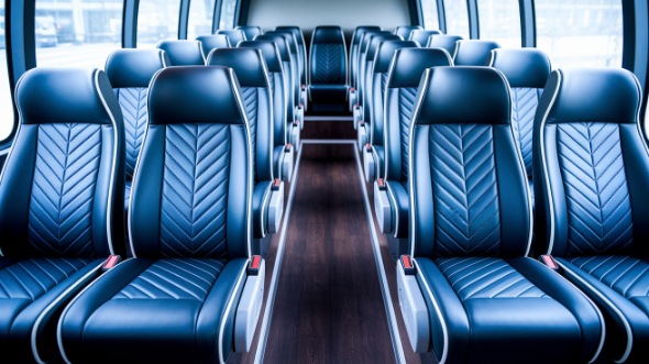 bloomington 18 passenger minibus inside