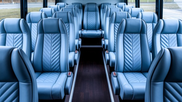 bloomington 35 passenger minibus inside
