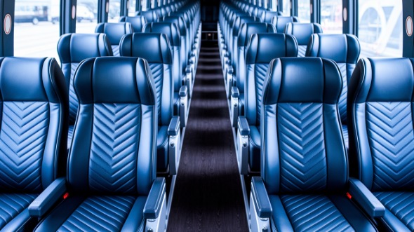 bloomington 50 passenger charter bus inside